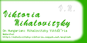 viktoria mihalovitzky business card